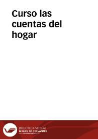 Curso las cuentas del hogar | Biblioteca Virtual Miguel de Cervantes