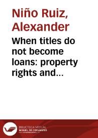 When titles do not become loans: property rights and slums upgrading in Bogota, Colombia | Biblioteca Virtual Miguel de Cervantes