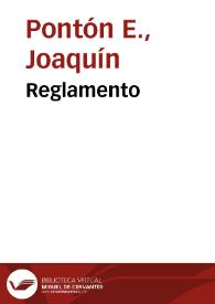 Reglamento | Biblioteca Virtual Miguel de Cervantes