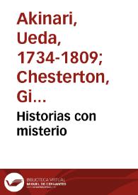 Historias con misterio | Biblioteca Virtual Miguel de Cervantes