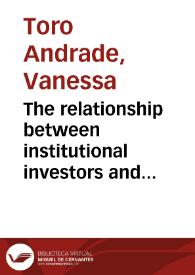 The relationship between institutional investors and corporate managers: a case study of a speculative company | Biblioteca Virtual Miguel de Cervantes