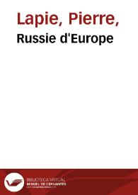 Russie d'Europe | Biblioteca Virtual Miguel de Cervantes