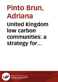 United Kingdom low carbon communities: a strategy for climate change adaptation and mitigation in Colombia = Comunidades de bajo carbono del Reino Unido: una estrategia para la adaptación y mitigación del cambio climático en Colombia | Biblioteca Virtual Miguel de Cervantes