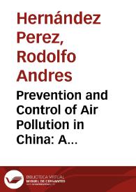 Prevention and Control of Air Pollution in China: A Research Agenda for Science and Technology Studies | Biblioteca Virtual Miguel de Cervantes