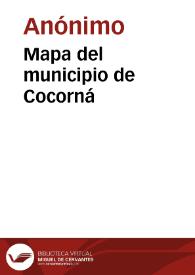 Mapa del municipio de Cocorná | Biblioteca Virtual Miguel de Cervantes