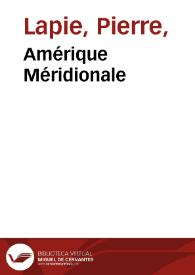 Amérique Méridionale | Biblioteca Virtual Miguel de Cervantes