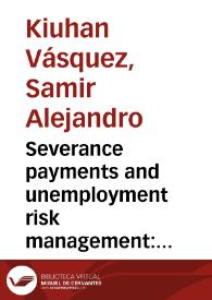 Severance payments and unemployment risk management: the case of Colombia | Biblioteca Virtual Miguel de Cervantes