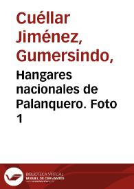 Hangares nacionales de Palanquero. Foto 1 | Biblioteca Virtual Miguel de Cervantes