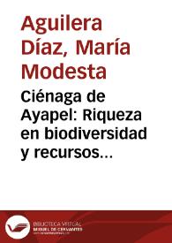 Ciénaga de Ayapel: Riqueza en biodiversidad y recursos hídricos | Biblioteca Virtual Miguel de Cervantes