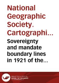 Sovereignty and mandate boundary lines in 1921 of the Island of the Pacific | Biblioteca Virtual Miguel de Cervantes