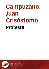 Protesta | Biblioteca Virtual Miguel de Cervantes