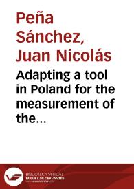 Adapting a tool in Poland for the measurement of the physicians’ career satisfaction | Biblioteca Virtual Miguel de Cervantes