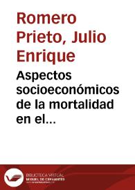 Aspectos socioeconómicos de la mortalidad en el Pacífico colombiano | Biblioteca Virtual Miguel de Cervantes