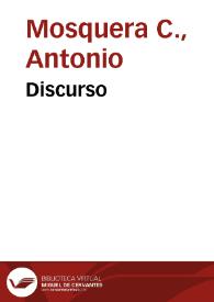 Discurso | Biblioteca Virtual Miguel de Cervantes