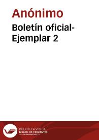 Boletín oficial-Ejemplar 2 | Biblioteca Virtual Miguel de Cervantes