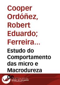 Estudo do Comportamento das micro e  Macrodureza de Juntas de Aço API 5L-X80 Soldadas Com Arame Tubular | Biblioteca Virtual Miguel de Cervantes