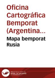 Mapa bemporat Rusia | Biblioteca Virtual Miguel de Cervantes