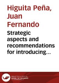 Strategic aspects and recommendations for introducing photovoltaic systems in Colombia in bilateral cooperation with Germany (between Colombian and German enterprises) | Biblioteca Virtual Miguel de Cervantes