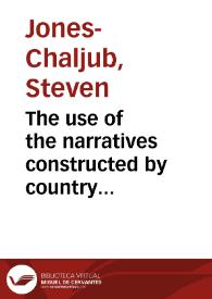 The use of the narratives constructed by country branding for combating terrorism and insurgency | Biblioteca Virtual Miguel de Cervantes