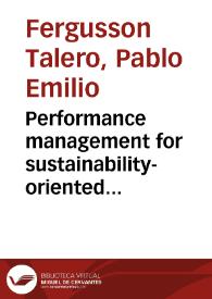 Performance management for sustainability-oriented innovation = Gestión del desempeño para la innovación orientada a la sostenibilidad | Biblioteca Virtual Miguel de Cervantes