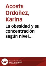 La obesidad y su concentración según nivel socioeconómico en Colombia | Biblioteca Virtual Miguel de Cervantes