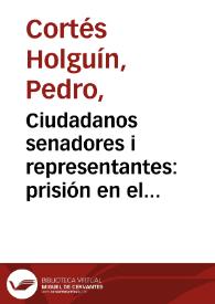 Ciudadanos senadores i representantes: prisión en el cuartel del colejio de Boyacá, a 5 de abril de 1971 | Biblioteca Virtual Miguel de Cervantes