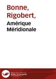 Amérique Méridionale | Biblioteca Virtual Miguel de Cervantes