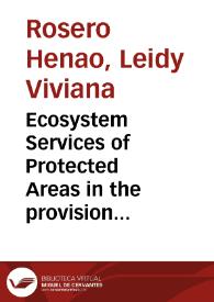 Ecosystem Services of Protected Areas in the provision of water quality for the Magdalena River basin (Colombia) and its relationships with Diarrheal Diseases | Biblioteca Virtual Miguel de Cervantes