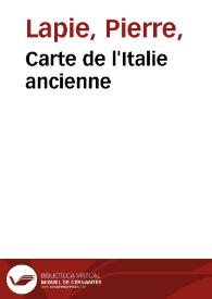 Carte de l'Italie ancienne | Biblioteca Virtual Miguel de Cervantes