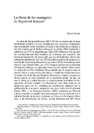 La fiesta de los maniquíes en Raymond Roussel / Mario Jurado | Biblioteca Virtual Miguel de Cervantes