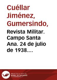 Revista Militar. Campo Santa Ana. 24 de julio de 1938. Foto 4 | Biblioteca Virtual Miguel de Cervantes