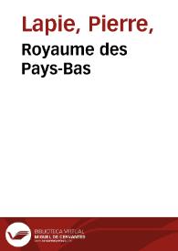 Royaume des Pays-Bas | Biblioteca Virtual Miguel de Cervantes