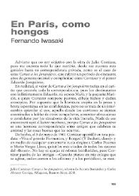 En París, como hongos / Fernando Iwasaki | Biblioteca Virtual Miguel de Cervantes