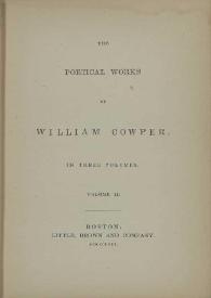 The poetical works. Volume II / of William Cowper | Biblioteca Virtual Miguel de Cervantes