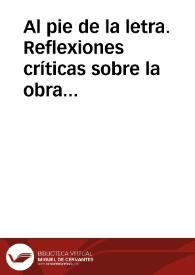 Al pie de la letra. Reflexiones críticas sobre la obra de Antoni Miró | Biblioteca Virtual Miguel de Cervantes