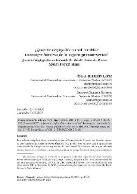 ¿"Quantité négligeable" o rival terrible?: la imagen francesa de la España primorriverista / Ángel Herrerín López, Susana Sueiro Seoane | Biblioteca Virtual Miguel de Cervantes