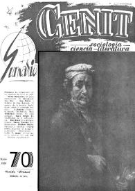 Cenit : Revista de Sociología, Ciencia y Literatura. Año VI, núm. 70, octubre 1956 | Biblioteca Virtual Miguel de Cervantes