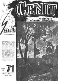 Cenit : Revista de Sociología, Ciencia y Literatura. Año VI, núm. 71, noviembre 1956 | Biblioteca Virtual Miguel de Cervantes