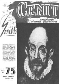 Cenit : Revista de Sociología, Ciencia y Literatura. Año VII, núm. 75, marzo 1957 | Biblioteca Virtual Miguel de Cervantes