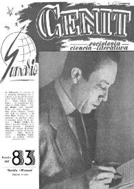 Cenit : Revista de Sociología, Ciencia y Literatura. Año VII, núm. 83, noviembre 1957 | Biblioteca Virtual Miguel de Cervantes