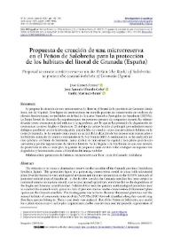 Propuesta de creación de una microrreserva en el Peñón de Salobreña para la protección de los hábitats del litoral de Granada (España) / José Gómez-Zotano, José Antonio Olmedo-Cobo, Emilio Martínez-Ibarra | Biblioteca Virtual Miguel de Cervantes