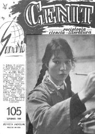 Cenit : Revista de Sociología, Ciencia y Literatura. Año IX, núm. 105, septiembre 1959 | Biblioteca Virtual Miguel de Cervantes