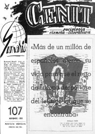 Cenit : Revista de Sociología, Ciencia y Literatura. Año IX, núm. 107, noviembre 1959 | Biblioteca Virtual Miguel de Cervantes