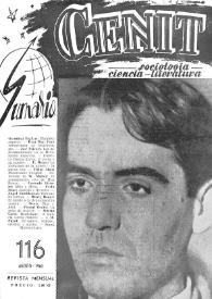 Cenit : Revista de Sociología, Ciencia y Literatura. Año X, núm. 116, agosto 1960 | Biblioteca Virtual Miguel de Cervantes