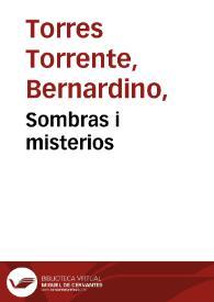 Sombras i misterios | Biblioteca Virtual Miguel de Cervantes