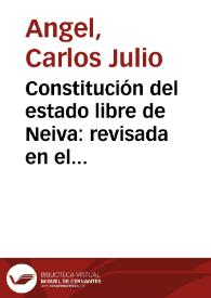 Constitución del estado libre de Neiva: revisada en el año de 1815 | Biblioteca Virtual Miguel de Cervantes