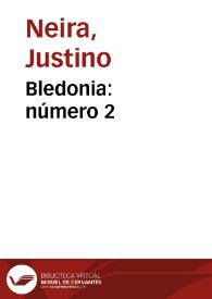 Bledonia: número 2 | Biblioteca Virtual Miguel de Cervantes