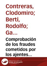 Comprobación de los fraudes cometidos por los ajentes del Gobierno : en el departamento de Cúcuta, en las elecciones del presente año (1884) | Biblioteca Virtual Miguel de Cervantes