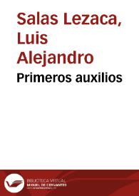 Primeros auxilios | Biblioteca Virtual Miguel de Cervantes