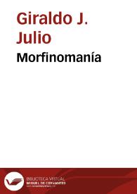 Morfinomanía | Biblioteca Virtual Miguel de Cervantes